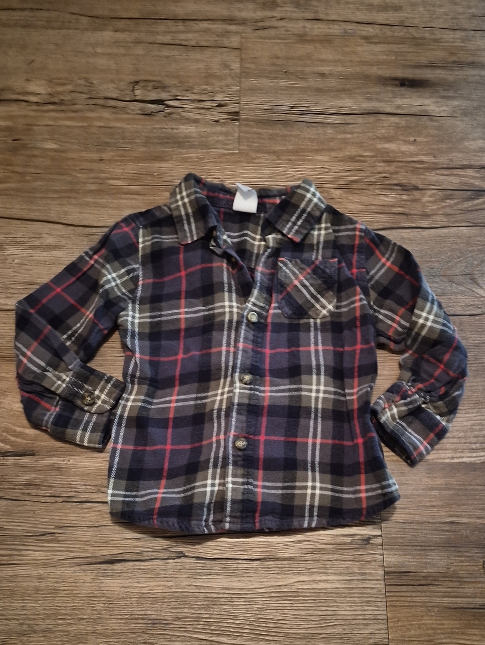 healthtex Boys Plaid Button-Down Shirt
